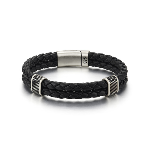 Simple Double Leather Bracelet